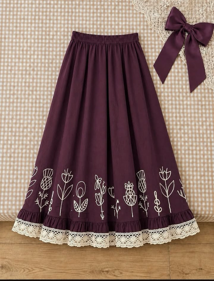 Embroidered Skirt