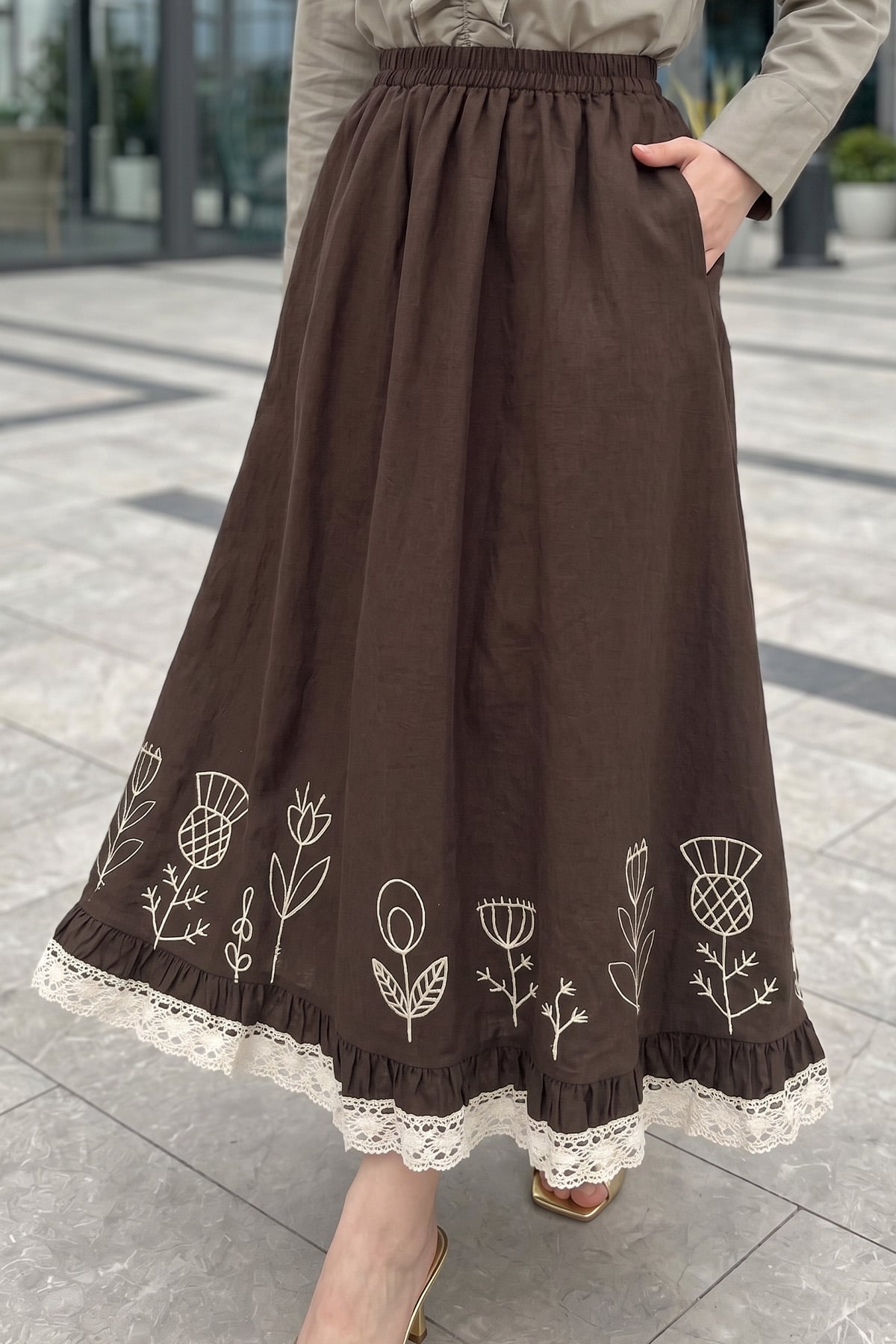 Embroidered Skirt